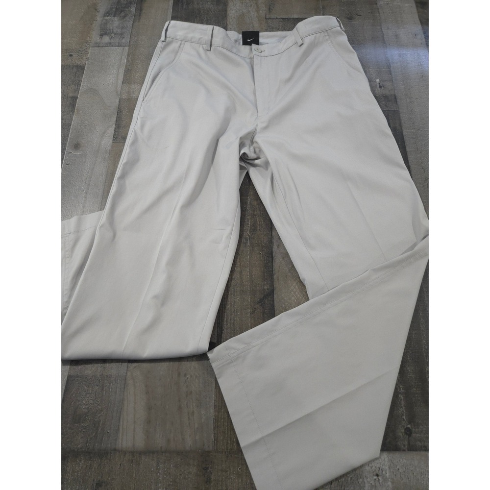 Nike Golf Dri-FIT Mens Pants 33x34 Stretch Performance Chinos Tan